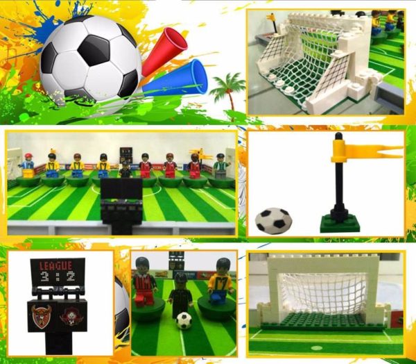 3D Football Field Mini Model Building Blocks Puzzle Toy
