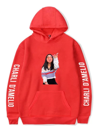 Charli D'Amelio Hoodies Casual Pullover for Adult - Shoplist